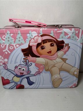 Y2K Nickelodeon Dora the Explorer Metal Tin Lunchbox